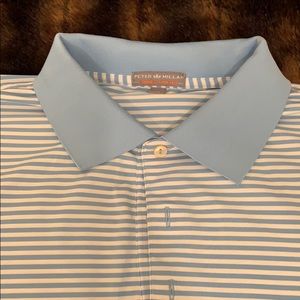 Peter Millar Striped Golf Shirt XL